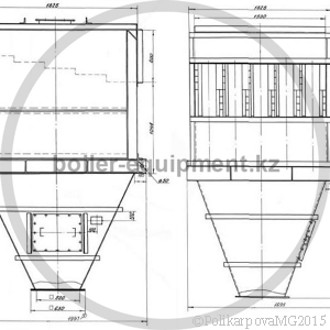 Чертеж циклона ЦБ 25