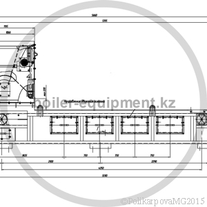 Чертеж топки ТЛПХ 1,1x4,25