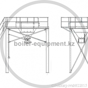 Чертеж бункера угля