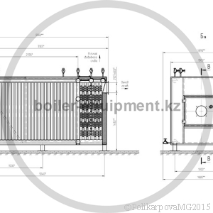 Чертеж газового котла 1,2 МВт