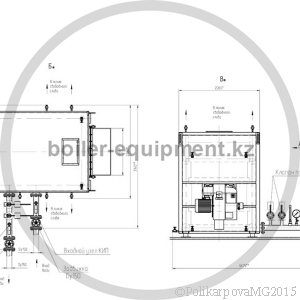 Чертеж газового котла 1,5 МВт