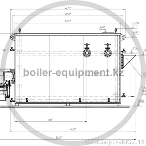 Чертеж газового котла 2 МВт