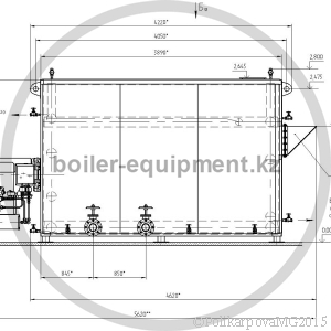 Чертеж газового котла 2,5 МВт