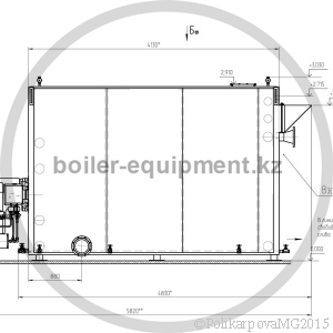 Чертеж газового котла 3 МВт