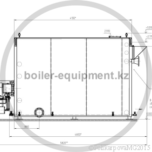 Чертеж газового котла 3,5 МВт