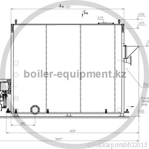 Чертеж газового котла 4 МВт