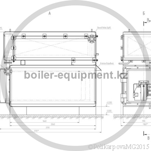 Чертеж газового котла 400 кВт