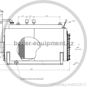 Чертеж КВ 700 на газе. Вид 2