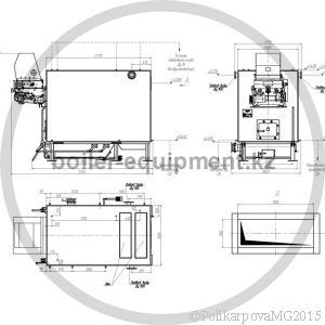 Чертеж механического котла 1,1 МВт с ЗП РПК