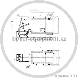Чертеж механического котла 1,2 МВт с ТШПМ