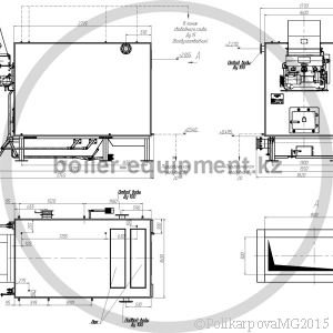 Чертеж механического котла 1,3 МВт с ЗП РПК