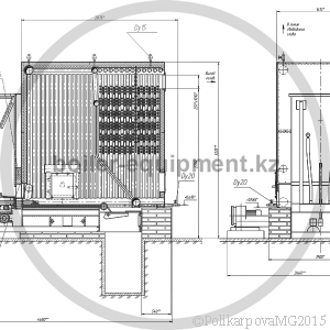 Чертеж механического котла 1,6 МВт с ТШПМ