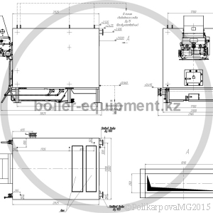 Чертеж механического котла 1,6 МВт с ЗП РПК