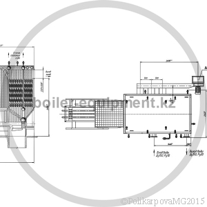Чертеж механического котла 2,5 МВт с ТШПМ