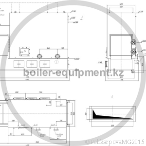 Чертеж механического котла 2,5 МВт с ТЛПХ
