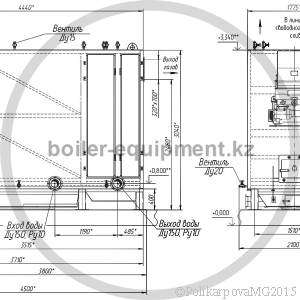 Чертеж механического котла 2,5 МВт с ЗП РПК
