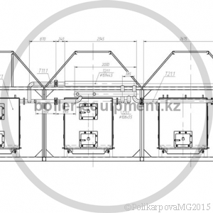 Чертеж модульной котельной 3 МВт вид сбоку