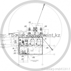 Чертеж модульной котельной 800 кВт план расстановки оборудования