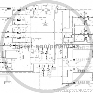 Чертеж модульной котельной 800 кВт тепловая схема