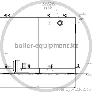 Чертеж твердотопливного котла 1 МВт