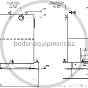 Чертеж твердотопливного котла 1,2 МВт