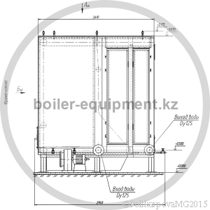 Чертеж твердотопливного котла 1,5 МВт