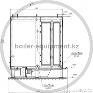 Чертеж твердотопливного котла 1,8 МВт