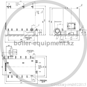 Чертеж твердотопливного котла 300 кВт