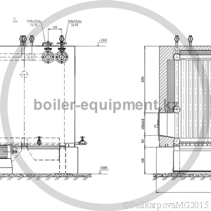 Чертеж твердотопливного котла 400 кВт